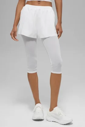 Mesh Front Runner 2 en 1 Short – Blanc