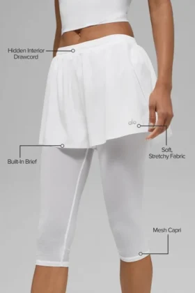 Mesh Front Runner 2 en 1 Short – Blanc