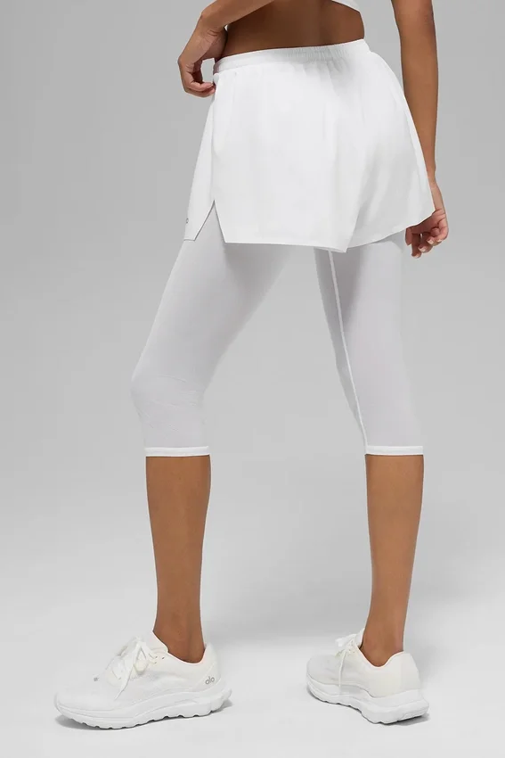 Mesh Front Runner 2 en 1 Short – Blanc