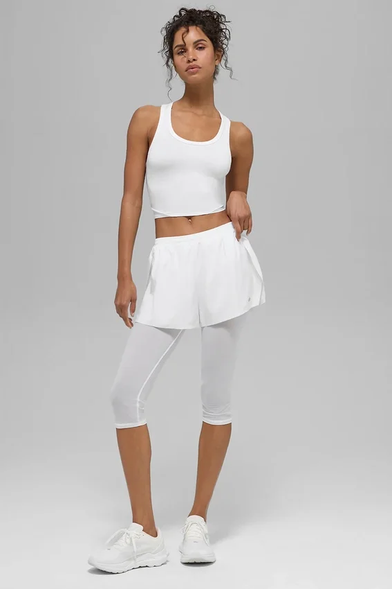Mesh Front Runner 2 en 1 Short – Blanc