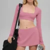 Mini-jupe Alo Softsculpt Precision – Rose sauvage