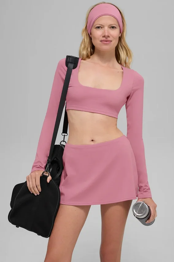 Mini-jupe Alo Softsculpt Precision – Rose sauvage
