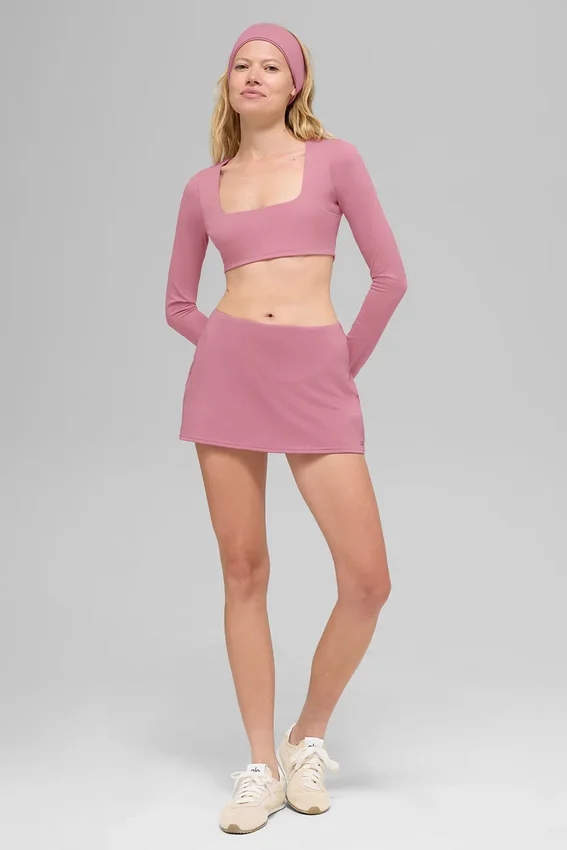 Mini-jupe Alo Softsculpt Precision – Rose sauvage