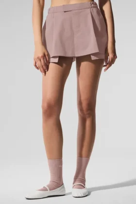 Mini-jupe-short « Flip It » - Taupe