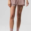 Mini-jupe-short « Flip It » - Taupe