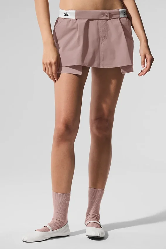 Mini-jupe-short « Flip It » - Taupe