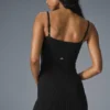 Mini-robe en maille denim - Noir/Anthracite
