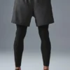 Pantalon 2-en-1 Revival 5" - Anthracite/Noir