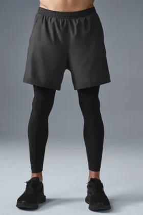 Pantalon 2-en-1 Revival 5" - Anthracite/Noir