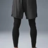 Pantalon 2-en-1 Revival 5" - Anthracite/Noir