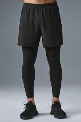 Pantalon 2-en-1 Revival 5" - Noir/Noir