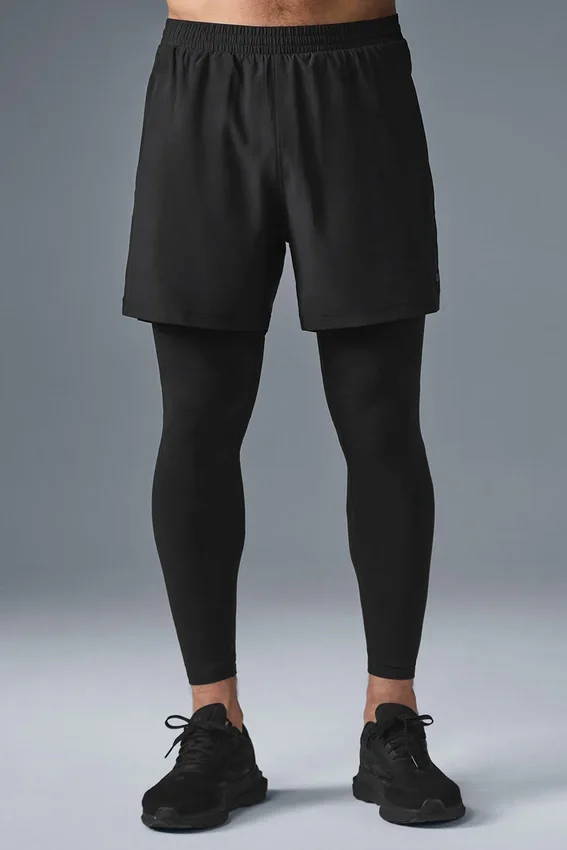 Pantalon 2-en-1 Revival 5" - Noir/Noir