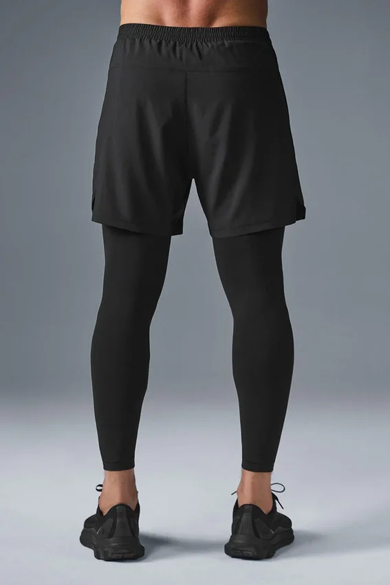 Pantalon 2-en-1 Revival 5" - Noir/Noir