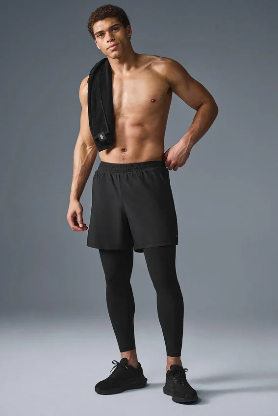 Pantalon 2-en-1 Revival 5" - Noir/Noir