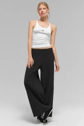 Pantalon ample et aéré (coupe classique) - Noir