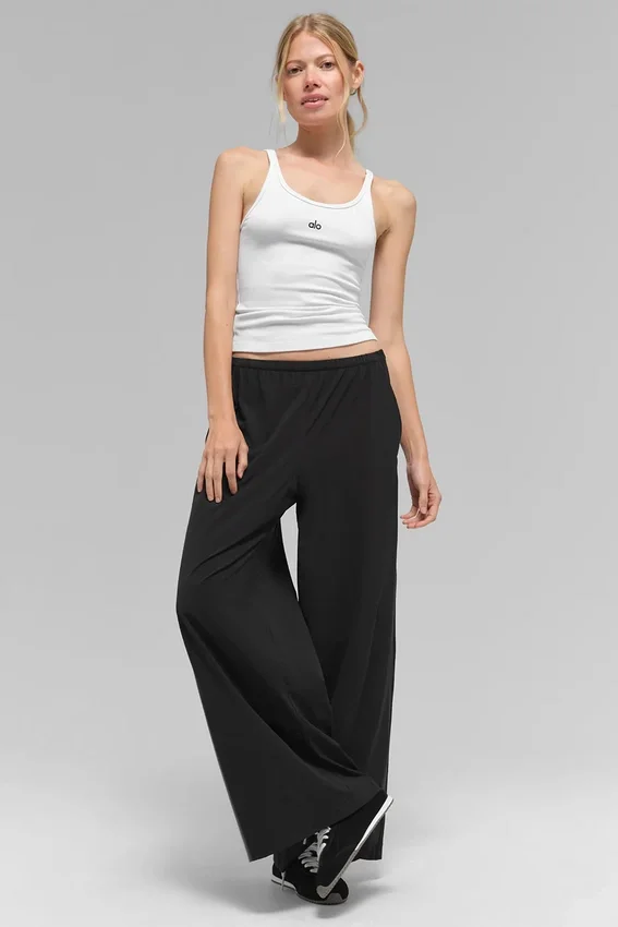 Pantalon ample et aéré (coupe classique) - Noir