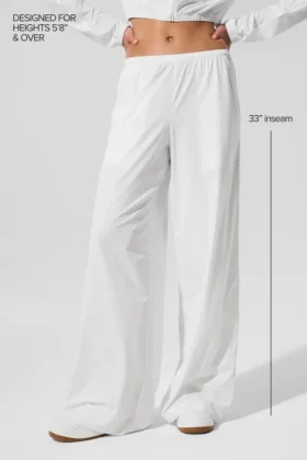 Pantalon ample et aéré (long) – Blanc