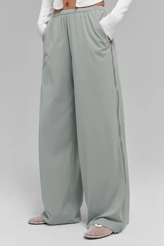 Pantalon ample et aéré (long) - Gris lunaire
