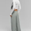 Pantalon ample et aéré (long) - Gris lunaire