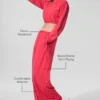 Pantalon ample et aéré (long) - Rouge bonbon