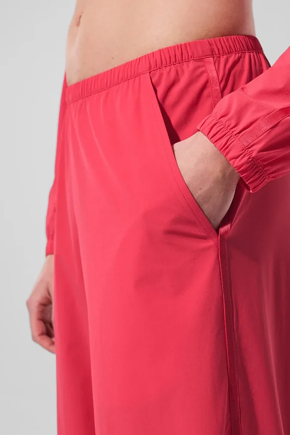 Pantalon ample et aéré (long) - Rouge bonbon