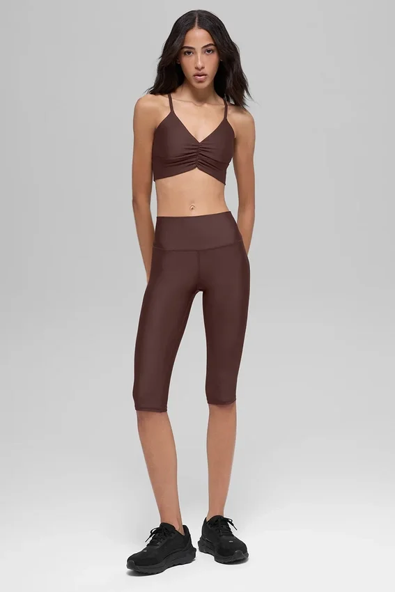 Pantalon capri Airlift High-Waist 16'' – Brownstone