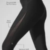 Pantalon capri High-Waist Airlift Mesh « Just Right » – Noir