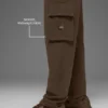 Pantalon cargo Double Take - Espresso