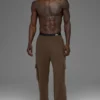 Pantalon cargo Double Take - Espresso