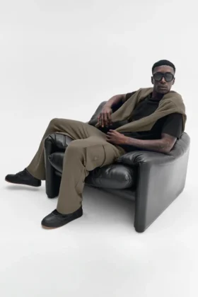 Pantalon cargo Double Take - Olive Tree