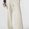 Pantalon cargo High-Waist en maille Scholar - Ivoire