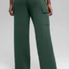Pantalon cargo High-Waist en maille Scholar - Vert trèfle