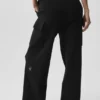 Pantalon cargo High-Waist Scholar Knit - Noir