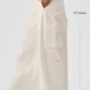 Pantalon cargo à jambes larges (long) - Ivoire