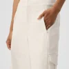 Pantalon cargo à jambes larges (long) - Ivoire