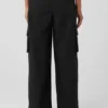 Pantalon cargo à jambes larges (long) - Noir
