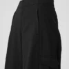 Pantalon cargo à jambes larges (long) - Noir