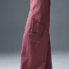 Pantalon cargo à jambes larges Show Off (coupe classique) - Truffe bordeaux