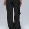 Pantalon cargo Megastar taille basse — Noir