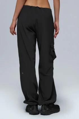 Pantalon cargo Megastar taille basse — Noir
