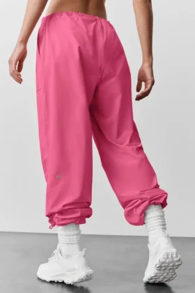 Pantalon cargo Megastar taille basse – Rose paradisiaque