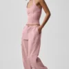 Pantalon cargo Megastar taille basse - Rose vintage
