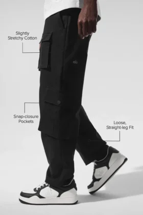 Pantalon cargo Northstar – Noir