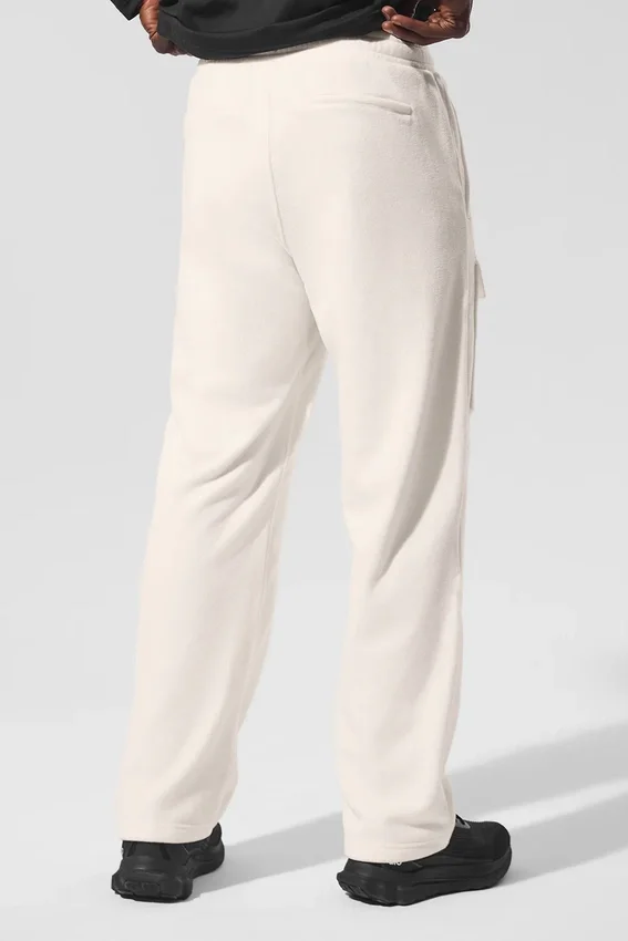Pantalon cargo Ridge en polaire - Ivoire