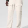 Pantalon cargo Ridge en polaire - Ivoire