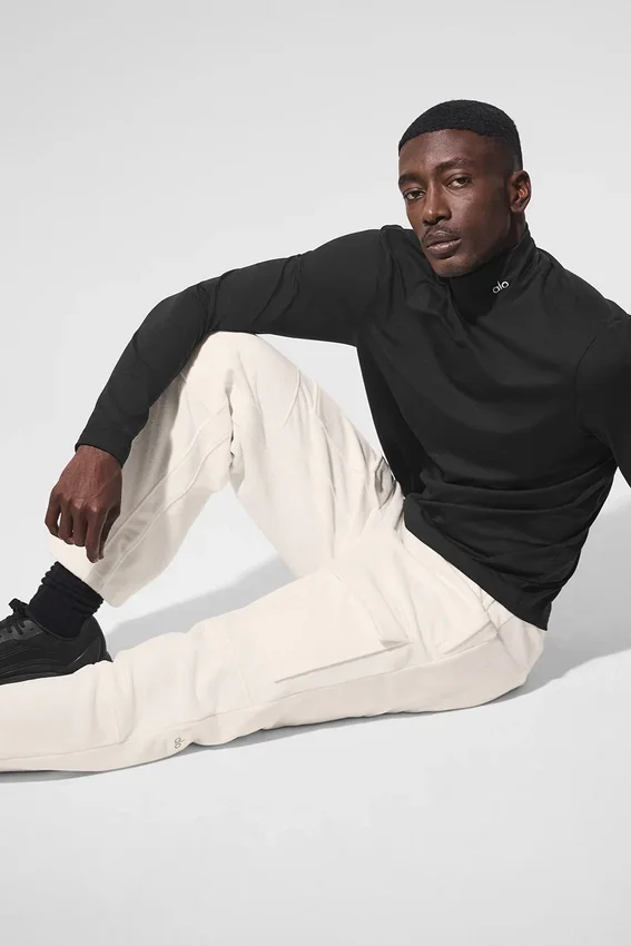 Pantalon cargo Ridge en polaire - Ivoire