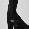 Pantalon Cosmopolitan à taille mi-haute et boutons-pression - Noir
