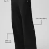 Pantalon à coupe droite High Road – Noir