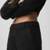 Pantalon à coupe droite High Road – Noir