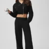 Pantalon à coupe droite High Road – Noir